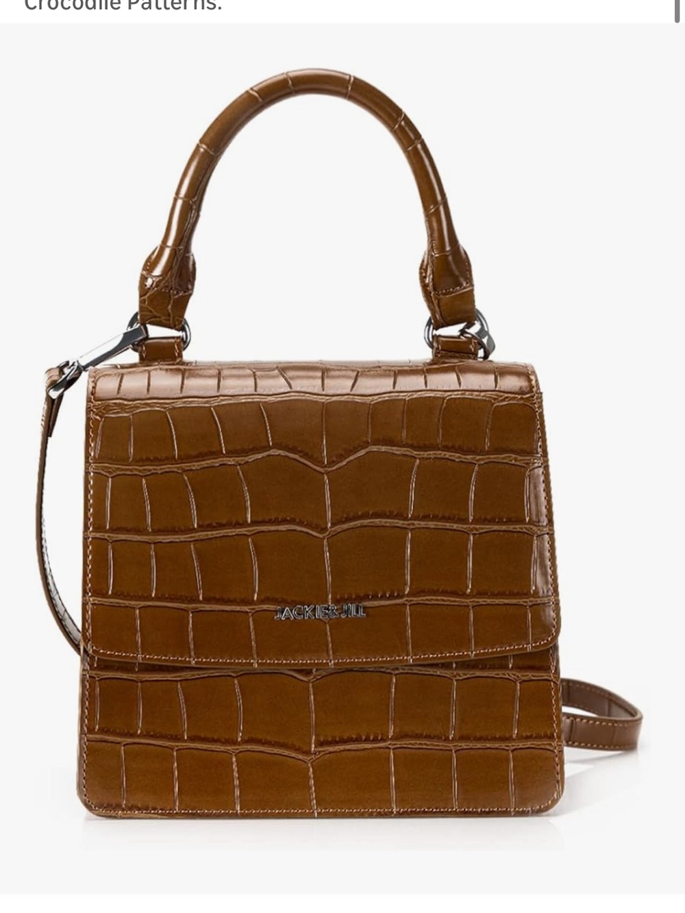 Jackie & Jill Embossed Bag in Brown